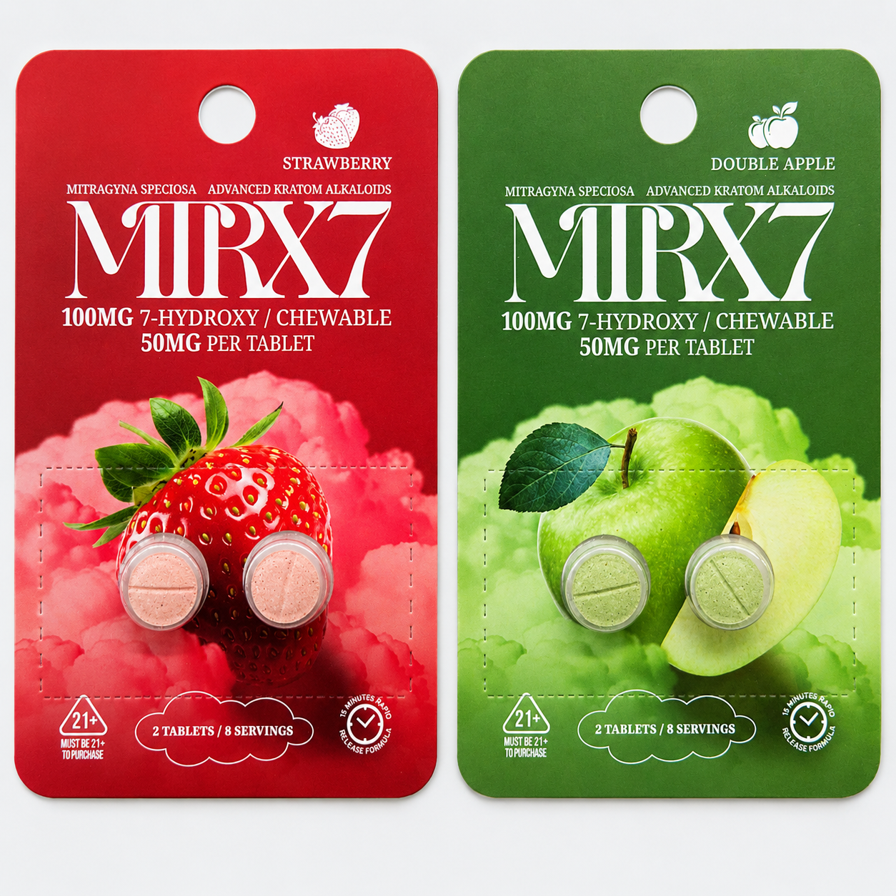 MTRX7 7-HYDROXY 50MG TABLETS 2 PACK - DISPLAY OF 10