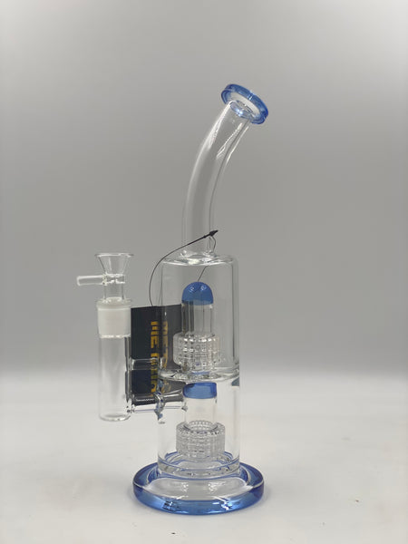 METRIX WP KH-5/ METRIX 14 INCH BENT WATER PIPE WITH DOUBLE METRIX PERC WITH AMERICAN COLORS