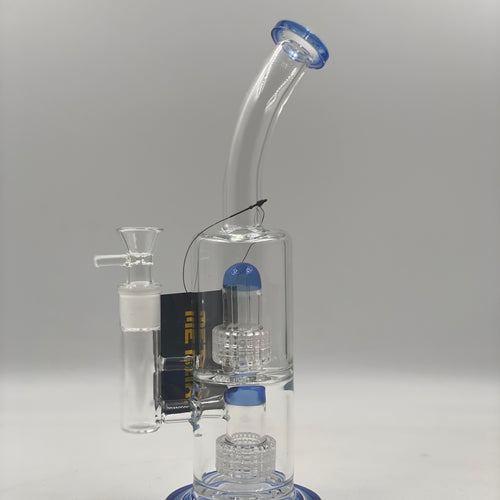 METRIX WP KH-5/ METRIX 14 INCH BENT WATER PIPE WITH DOUBLE METRIX PERC WITH AMERICAN COLORS