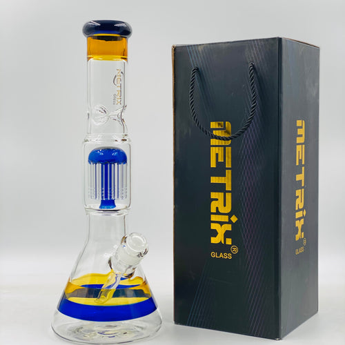 METRIX 18 INCH GLASS BEAKER WITH PERK AND METRIX BOX