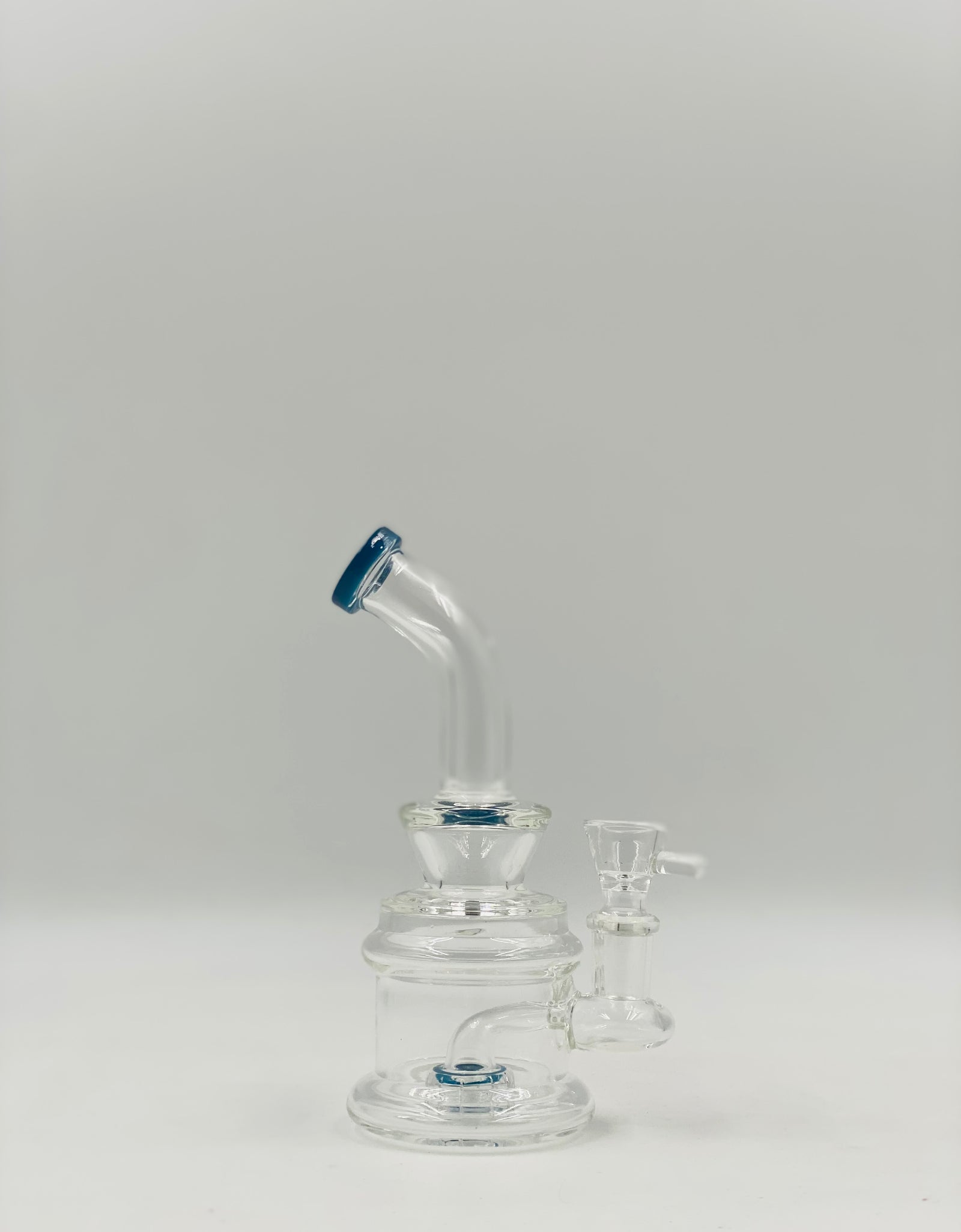 6 INCH GLASS WATER PIPE WITH PERK