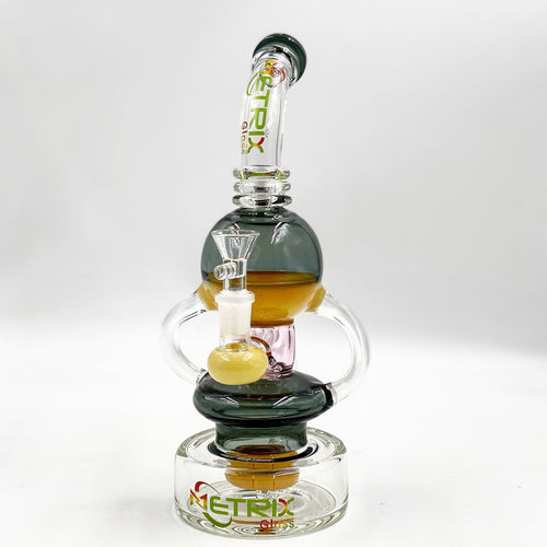 WP KD 1/ METRIX 14 INCH DOUBLE BOWL PERC WITH RECYCLE