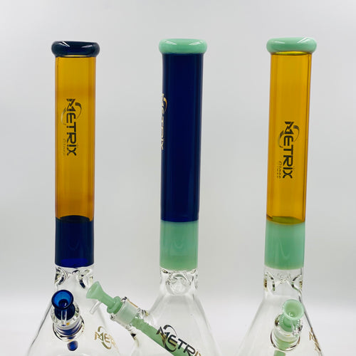 METRIX 18 INCH 9 MM SLIME COLORED WITH COLORED DOWNSTEMS