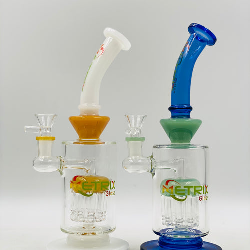 METRIX GLASS WATER PIPE WITH PERK