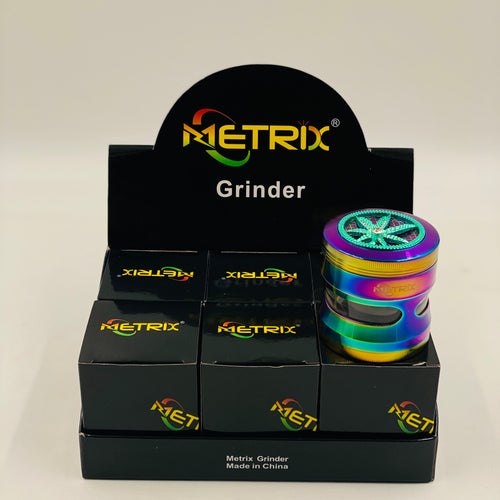 METRIX G-30 63 MM 4 LAYERS RAINDOW COLORED GRINDER WITH METRIX BOX